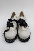 画像2: axes femme / 厚底レースアップシューズ M 生成り I-25-04-21-124-AX-SH-HD-ZI (2)