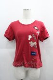 画像1: PINK HOUSE / ワッペン&ポケットデザインTシャツ  赤 I-25-04-21-038-LO-TO-HD-ZI (1)