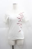 画像1: PINK HOUSE / ロゴ半袖Tシャツ 3(M) 白Ｘ赤 I-25-04-21-040-LO-TO-HD-ZI (1)