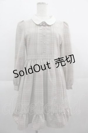 画像: evelyn / チェック丸襟長袖ワンピース  ピンクチェック I-25-04-24-052-LO-OP-HD-ZI