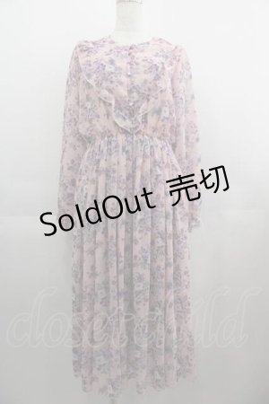 画像: an another angelus / 三角ヨーク花柄ワンピース  ピンク I-25-04-24-060-CA-OP-HD-ZI
