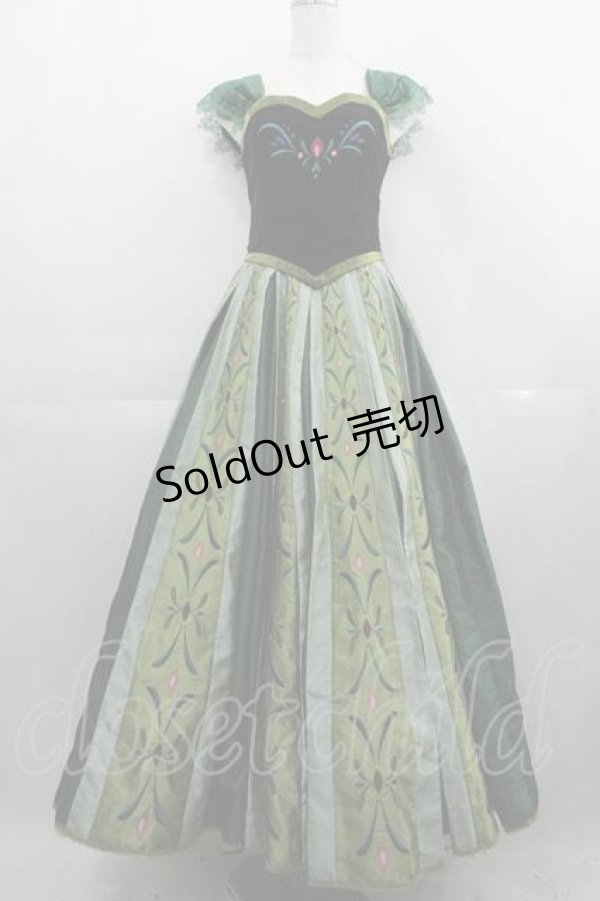画像1: Secret Honey / Coronation dress & Necklace(Frozen Anna ver.)  グリーン I-25-04-24-066-CA-OP-HD-ZI (1)
