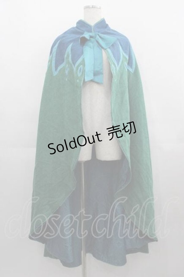 画像1: Secret Honey / Coronation mantle & Hair Comb Set(Frozen Anna ver.)  グリーン I-25-04-24-067-CA-JA-HD-ZI (1)