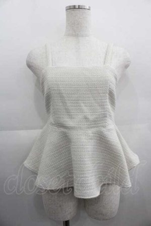 画像: axes femme POETIQUE / バックリボンペプラムビスチェ  アイボリー I-25-04-24-011-AX-TO-HD-ZI