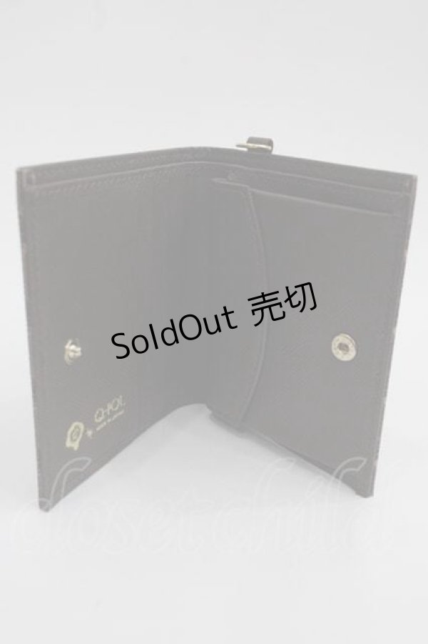 画像3: Q-pot. / ビターチョコレートフラップショートウォレット  ブラウン I-25-04-24-125-QP-ZA-HD-ZI (3)