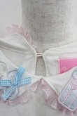 画像3: Nile Perch / babyワッペン襟カットソー  白ｘピンクｘ青 I-25-04-24-020-LO-TO-HD-ZI (3)
