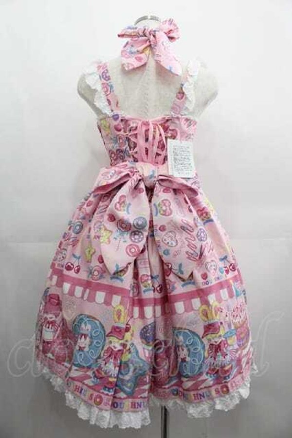 画像2: Angelic Pretty / Toy's Donut Dinerジャンパースカート  ピンク I-25-04-24-033-AP-OP-HD-ZI (2)
