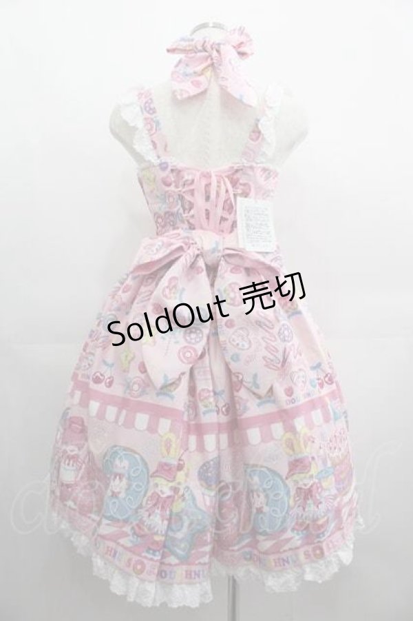 画像2: Angelic Pretty / Toy's Donut Dinerジャンパースカート  ピンク I-25-04-24-033-AP-OP-HD-ZI (2)