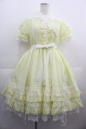 画像: Angelic Pretty / マーガレットドールワンピース  イエロー I-25-05-01-056-AP-OP-HD-ZI