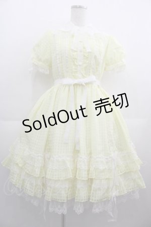 画像: Angelic Pretty / マーガレットドールワンピース  イエロー I-25-05-01-056-AP-OP-HD-ZI