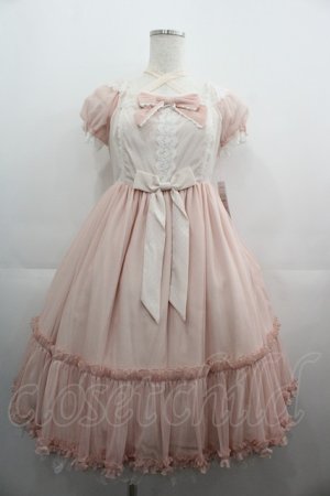 画像: Angelic Pretty / Sugar Sweetミニ袖ジャンパースカート  ピンク I-25-05-01-057-AP-OP-HD-ZI