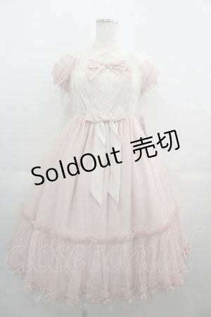 画像: Angelic Pretty / Sugar Sweetミニ袖ジャンパースカート  ピンク I-25-05-01-057-AP-OP-HD-ZY