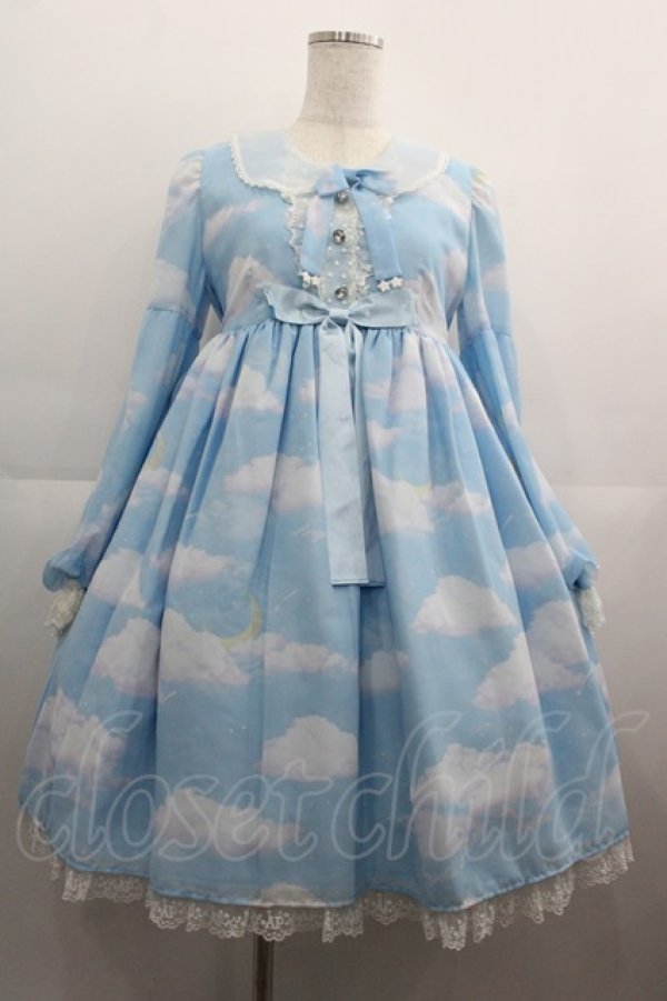 画像1: Angelic Pretty / Misty Skyワンピース  サックス I-25-05-01-061-AP-OP-HD-ZI (1)