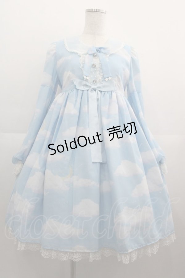 画像1: Angelic Pretty / Misty Skyワンピース  サックス I-25-05-01-061-AP-OP-HD-ZI (1)
