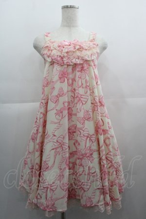 画像: Angelic Pretty / ラッピングリボンジャンパースカート  アイボリー I-25-05-01-063-AP-OP-HD-ZI