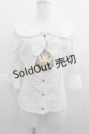 画像: ALICE and the PIRATES / ベルスーズブラウス  白 I-25-05-01-009-PA-BL-HD-ZY