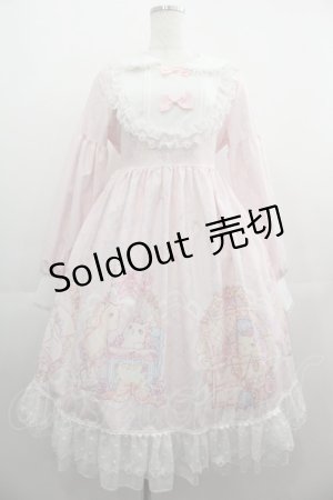 画像: sunny（海外ロリータブランド） / プレゼントBOXネコプリントワンピース  ピンク I-25-05-01-082-LO-OP-HD-ZI