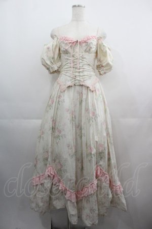 画像: LACE MADE / 「花詩集」コルセットドレス XS アイボリー I-25-05-01-088-LO-OP-HD-ZI
