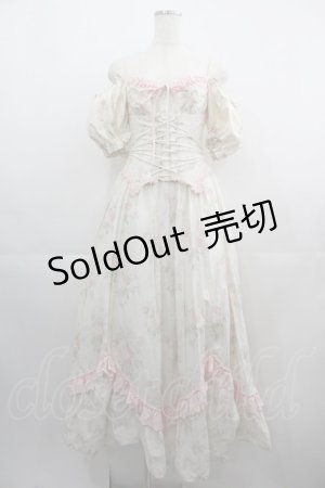 画像: LACE MADE / 「花詩集」コルセットドレス XS アイボリー I-25-05-01-088-LO-OP-HD-ZI