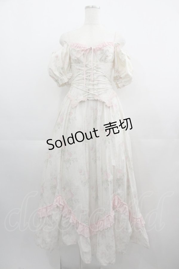 画像1: LACE MADE / 「花詩集」コルセットドレス XS アイボリー I-25-05-01-088-LO-OP-HD-ZI (1)