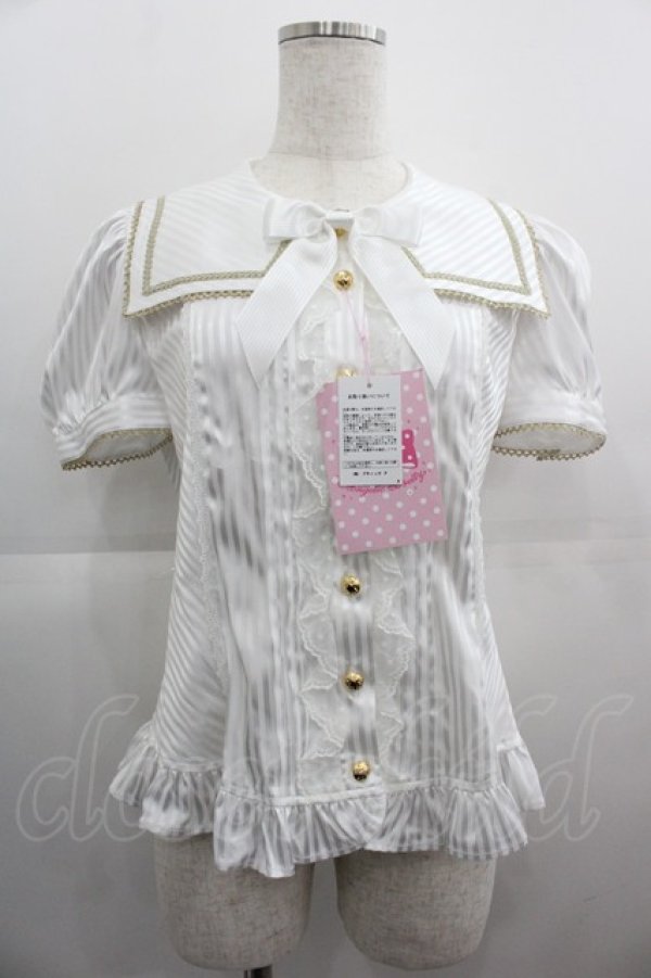 画像1: Angelic Pretty / ホリックレディブラウス  白 I-25-05-01-010-AP-BL-HD-ZI (1)