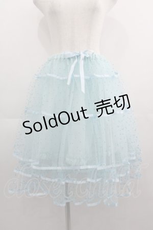 画像: BABY,THE STARS SHINE BRIGHT / ドットチュールペチコート  サックス I-25-05-01-103-BA-SK-HD-ZI
