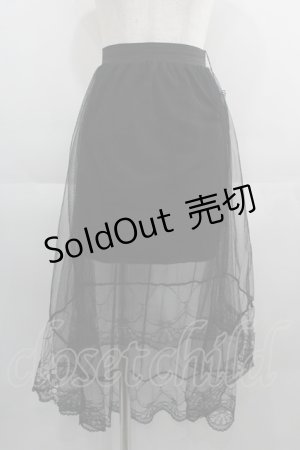 画像: LOLITAその他(お買取対象外) / チュール重ねスカート  黒 I-25-05-01-114-LO-SK-HD-ZI