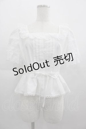 画像: MILK / Dollブラウス  白 I-25-05-07-001-ML-BL-HD-ZI
