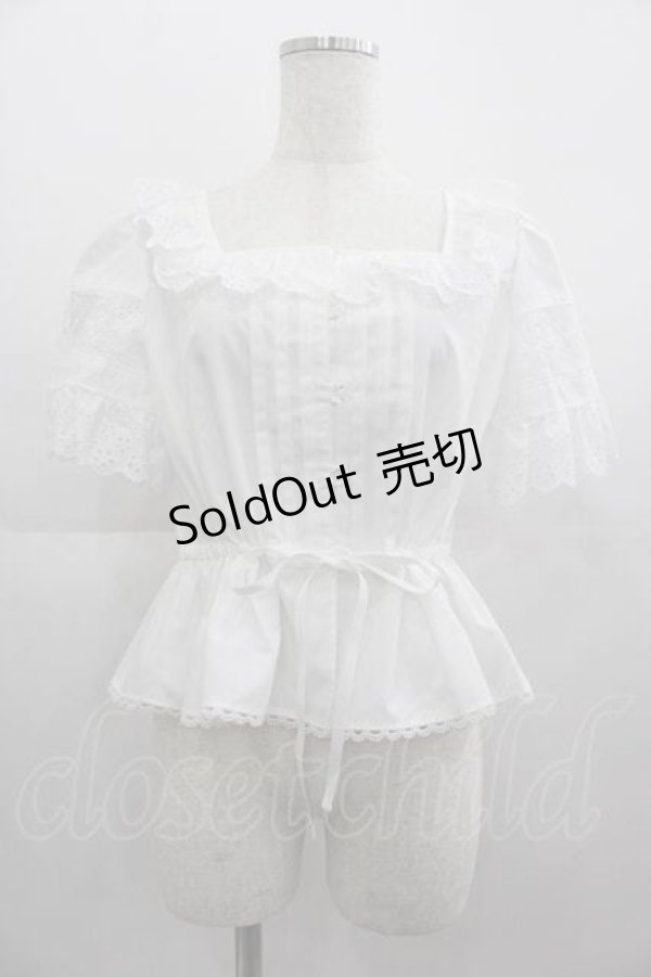 画像1: MILK / Dollブラウス  白 I-25-05-07-001-ML-BL-HD-ZI (1)