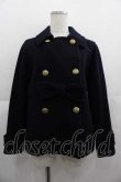 画像1: Jane Marple / Front ribbon melton P-coat  ネイビー I-25-05-07-059-JM-CO-HD-ZI (1)