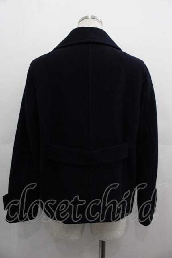 画像2: Jane Marple / Front ribbon melton P-coat  ネイビー I-25-05-07-059-JM-CO-HD-ZI (2)