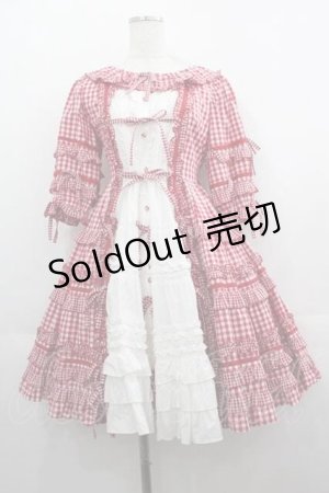 画像: Angelic Pretty / Little Houseワンピース  赤Ｘ白 I-25-05-07-064-AP-OP-HD-ZI