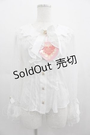 画像: BABY,THE STARS SHINE BRIGHT / Fondant Chocolat Nounours Collectionブラウス  白 I-25-05-07-009-BA-BL-HD-ZI