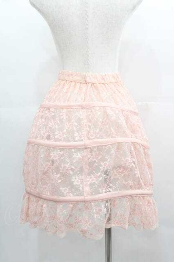 画像2: LOLITAその他(お買取対象外) / レースクリノリンミニパニ  ピンク I-25-05-07-095-LO-SK-HD-ZI (2)