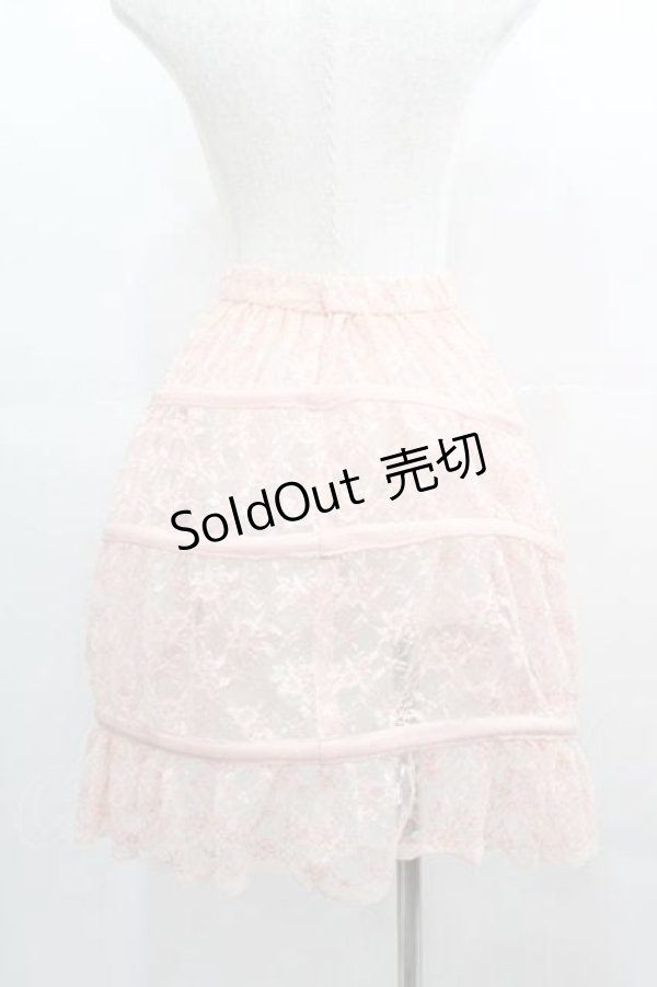 画像2: LOLITAその他(お買取対象外) / レースクリノリンミニパニ  ピンク I-25-05-07-095-LO-SK-HD-ZI (2)