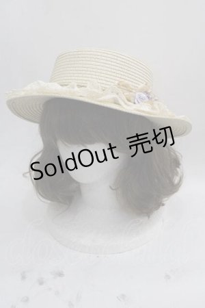画像: axes femme / 巻きバラレースカンカン帽  ベージュ I-25-05-07-115-AX-AC-HD-ZI