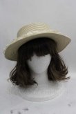 画像2: axes femme / 巻きバラレースカンカン帽  ベージュ I-25-05-07-115-AX-AC-HD-ZI (2)