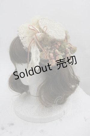画像: 春吉（海外ロリータブランド） / タッセルデザインレースミニハット  アイボリー I-25-05-07-116-LO-AC-HD-ZI