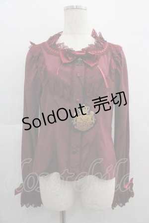 画像: ALICE and the PIRATES / エリザベートのエトワールブラウス  ボルドー I-25-05-07-013-PA-BL-HD-ZI