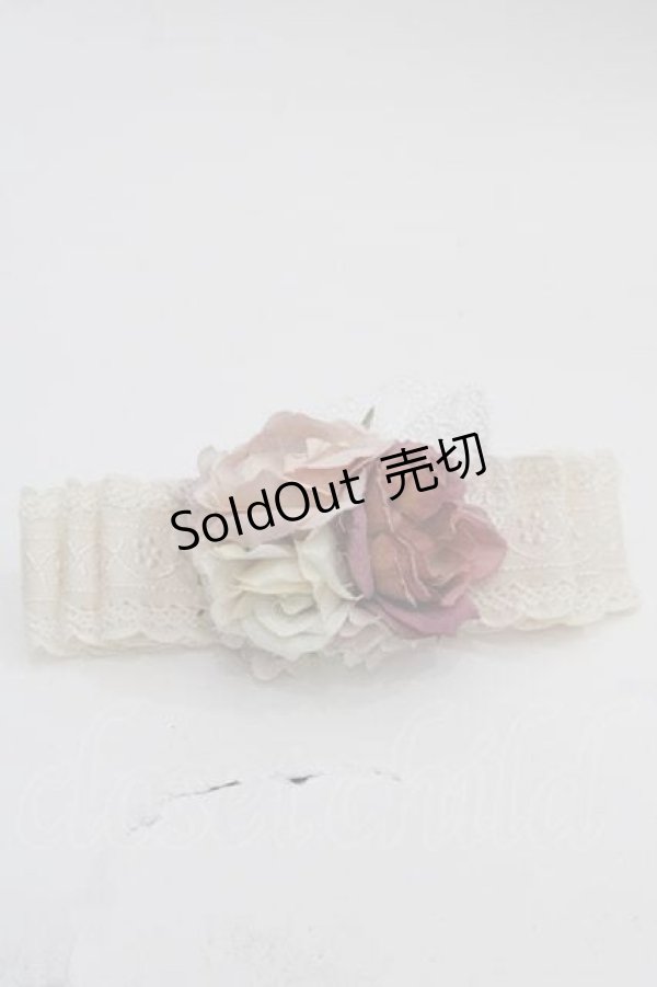 画像1: LOLITAその他(お買取対象外) / ローズモチーフリボンバレッタ  アイボリー I-25-05-07-119-LO-AC-HD-ZI (1)