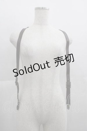 画像: axes femme / 額縁バックルサスペンダー  茶 I-25-05-07-125-AX-BL-HD-ZI