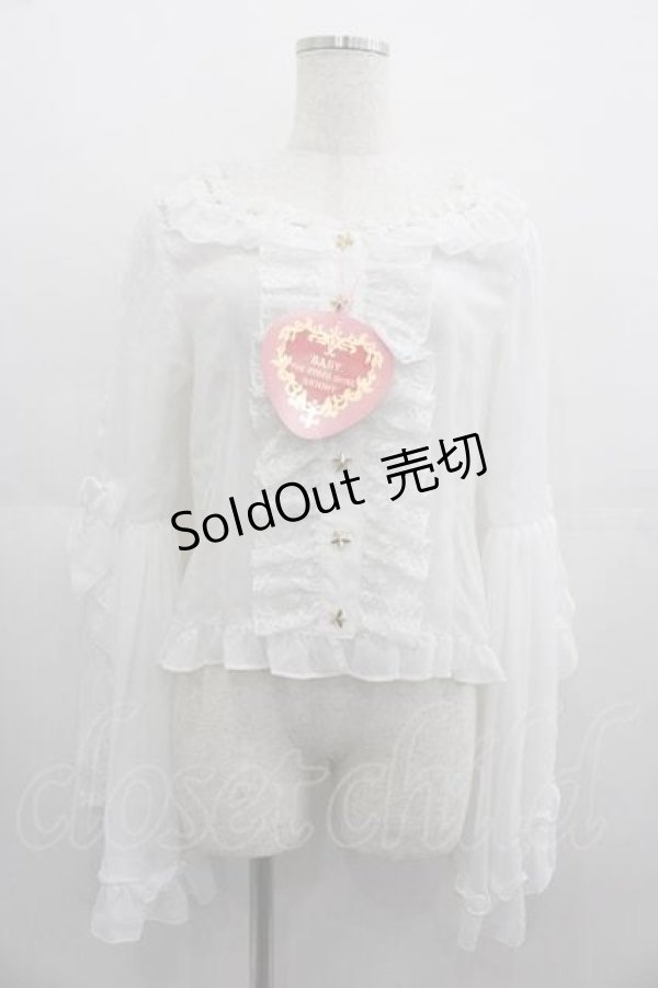 画像1: BABY,THE STARS SHINE BRIGHT / りんちゃんのtwinkle fairyブラウス  白 I-25-05-07-014-BA-BL-HD-ZI (1)