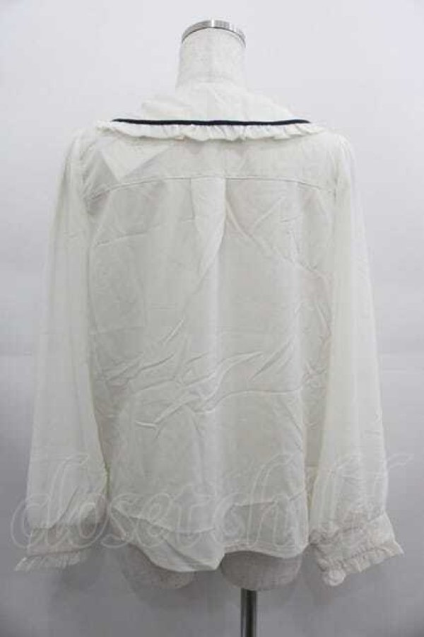 画像2: axes femme POETIQUE / リボン付ストロベリー刺繍ブラウス M ベージュ I-25-05-07-025-AX-BL-HD-ZI (2)