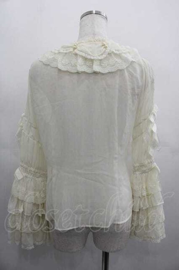画像2: BABY,THE STARS SHINE BRIGHT / a Rose 〜ガラスドームに閉じ込めた一輪の薔薇〜ブラウス  生成り I-25-05-07-003-BA-BL-HD-ZI (2)