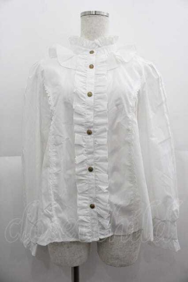 画像2: axes femme POETIQUE / ヒマワリ刺繍フリルカットプルオーバー M キナリ I-25-05-07-031-AX-TO-HD-ZI (2)