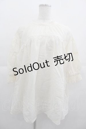 画像: axes femme POETIQUE / ギャザーボリューム袖ブラウス M キナリ I-25-05-07-034-AX-BL-HD-ZI