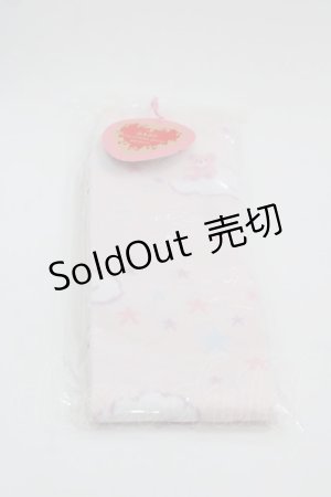 画像: BABY,THE STARS SHINE BRIGHT / Toy's Fluffy Dream柄オーバーニーソックス  ピンク I-25-05-08-069-BA-ZA-HD-ZI