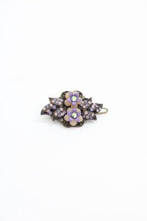 画像: Michal Negrin / フラワーストーンミニヘアピン  パープル I-25-05-08-080-LO-AC-HD-ZI