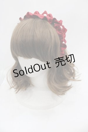 画像: m petit by misako / AMPLカチューシャ  赤Ｘ白 I-25-05-08-093-LO-AC-HD-ZI