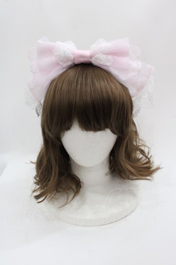 画像1: Angelic Pretty / Heavenly Crossカチューシャ  ピンク I-25-05-08-101-AP-AC-HD-ZI (1)